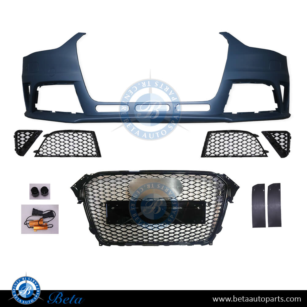 Front Bumper RS4 Look with Radiator Grille for Audi A4 2012-2015 models, Part Number 8K0807065J Front Bumper RS4 Look with Radiator Grille for Audi A4 2012-2015 models, Part Number 8K0807065J